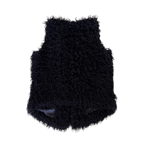 Guess by Marciano Navy Blue Shearling Style Vest Size Small - Picture 2 of 4